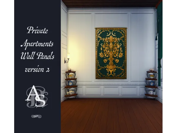 Mix [TS4CC] COUNTRY MANOR PRIVATE APARTMENTS WALLS V 2 by AnachroSims - The Sims 4 Custom Content