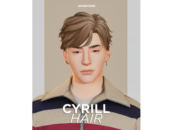 Maxis Match Cyrill Hair by JohnnySims - The Sims 4 Custom Content