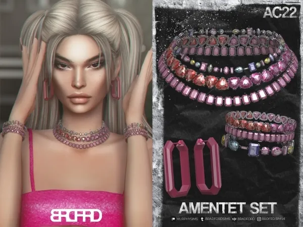 Alpha AMENTET SET [AC22 DAY 15] - The Sims 4 Custom Content