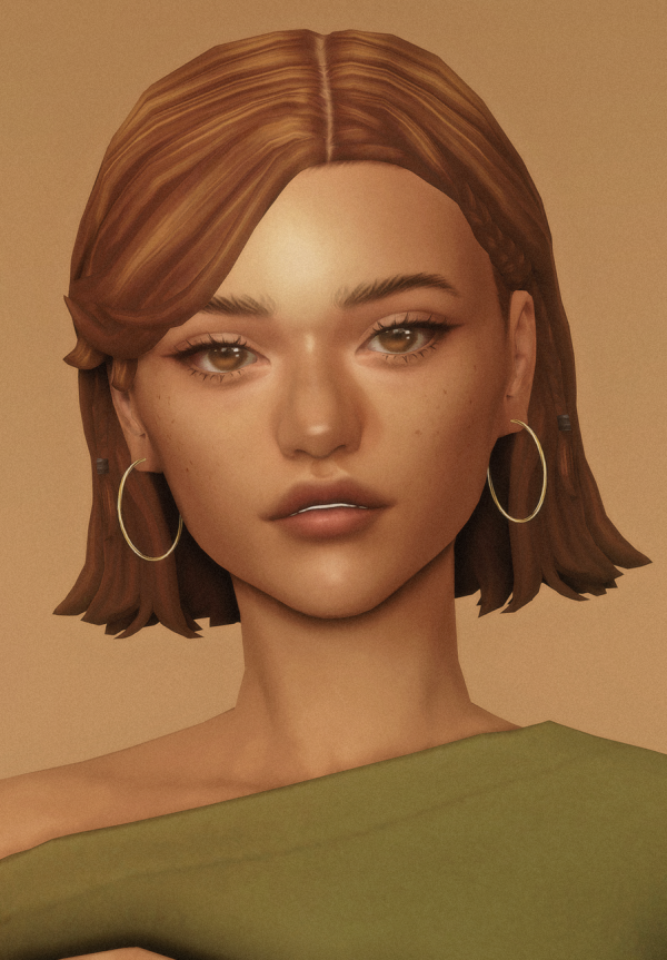 Maxis Match jenny hair by simsfinds - The Sims 4 Custom Content