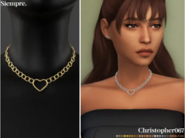 Mix SIEMPRE NECKLACE - The Sims 4 Custom Content