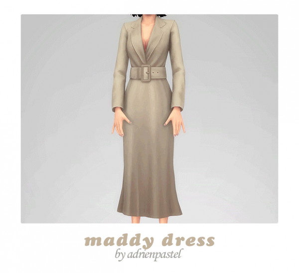 Maxis Match Maddy Dress by simsfinds - The Sims 4 Custom Content