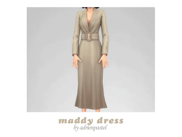 Maxis Match Maddy Dress by AdrienPastel - The Sims 4 Custom Content