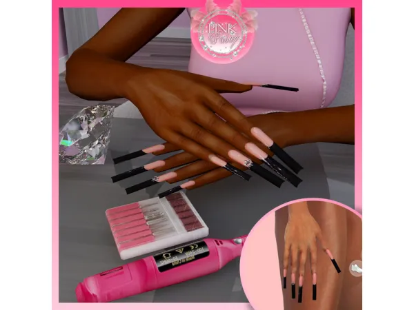 Mix CHROME ON ME SET by pinkpusay - The Sims 4 Custom Content
