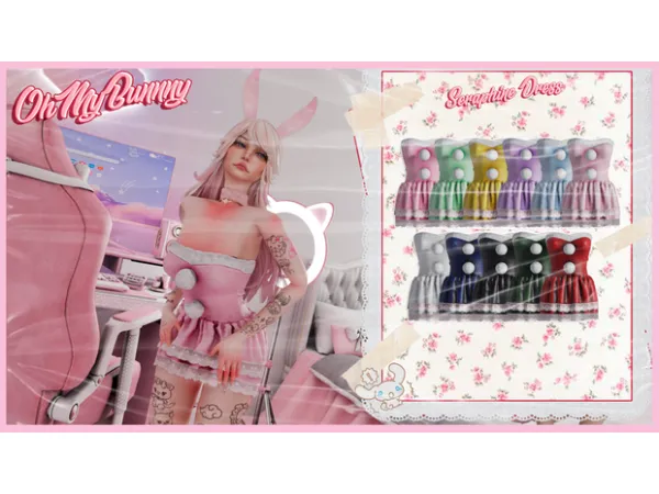 Alpha BABY SERAPHINE DRESS - The Sims 4 Custom Content