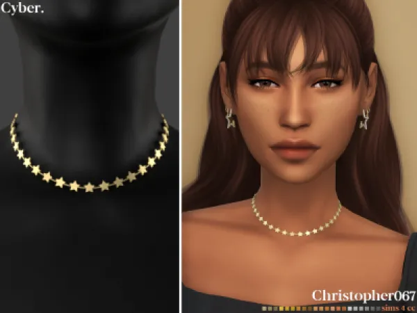 Mix CYBER NECKLACE - The Sims 4 Custom Content