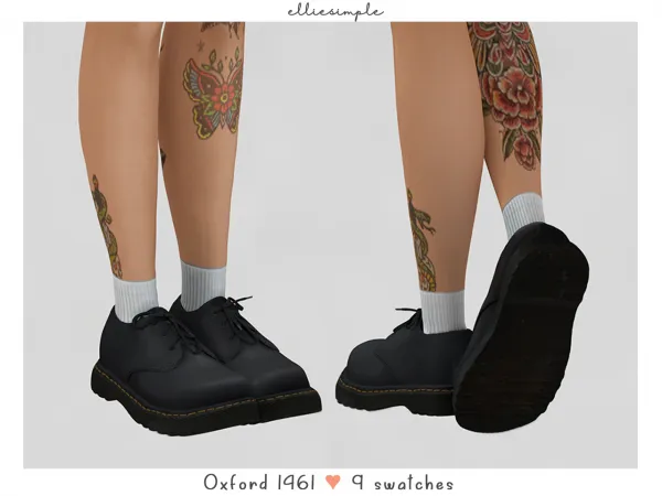 elliesimple - oxford 1461 (unisex)