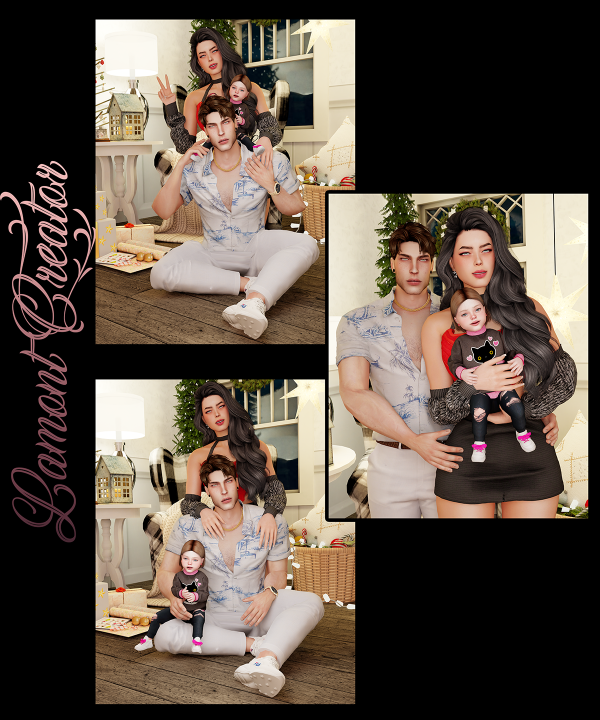 Mix Family 3 by lamontcreatorr - The Sims 4 Custom Content