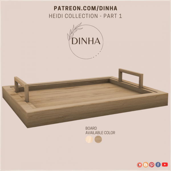Alpha Heidi Collection Part 1 Board by dinhagamer - The Sims 4 Custom Content