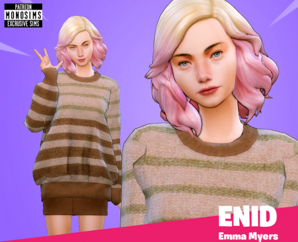 Maxis Match Enid Sinclair Sims by simsfinds - The Sims 4 Custom Content
