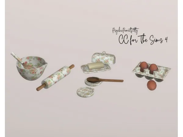 Alpha FURNITURE SEPTEMBER KITCHEN by psychicpeanutkitty - The Sims 4 Custom Content