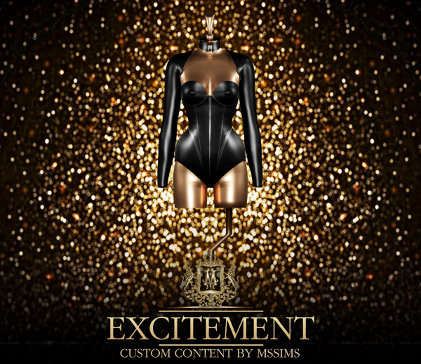 Alpha EXCITEMENT BODYSUIT by simsfinds - The Sims 4 Custom Content