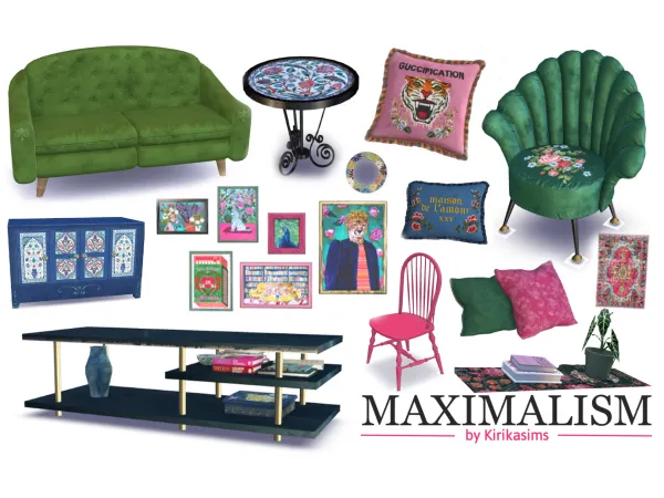 Alpha MAXIMALISM by kirikasims - The Sims 4 Custom Content
