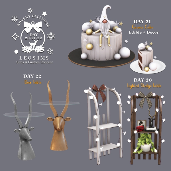 Alpha Advent Calendar Day 20 21 22 by leosims4cc - The Sims 4 Custom Content