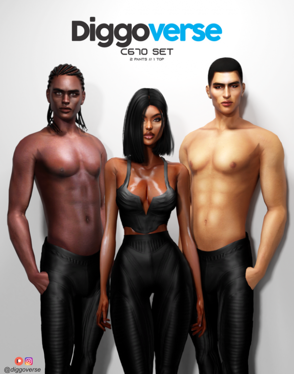 Alpha C670 SET by diggoverse - The Sims 4 Custom Content