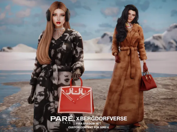 Alpha PARE Fira Shadow Set feat Bergdorfverse - The Sims 4 Custom Content