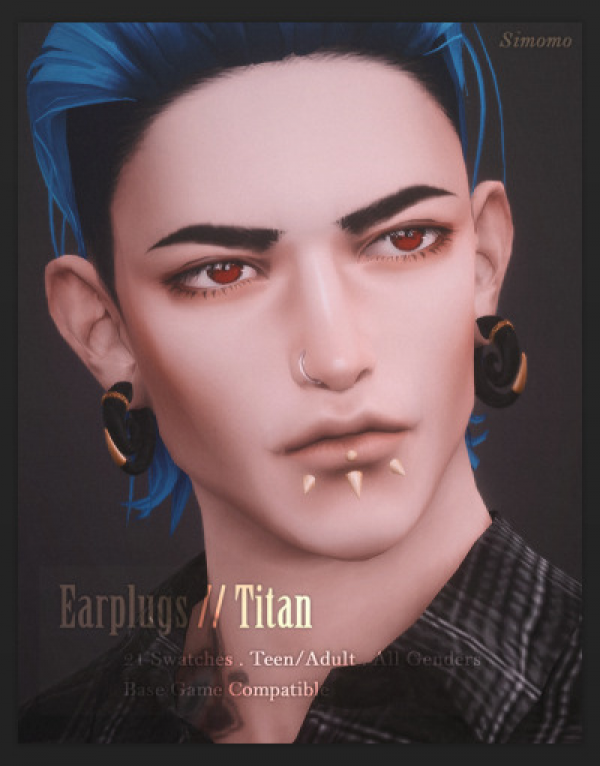 Maxis Match Titan Earplugs by simsfinds - The Sims 4 Custom Content