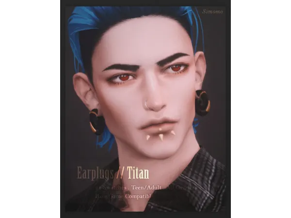 Maxis Match Titan Earplugs - The Sims 4 Custom Content