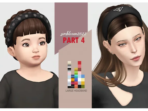 Maxis Match Simblreen 2022 Part 4 Large Headband Large Headband (TU) - The Sims 4 Custom Content