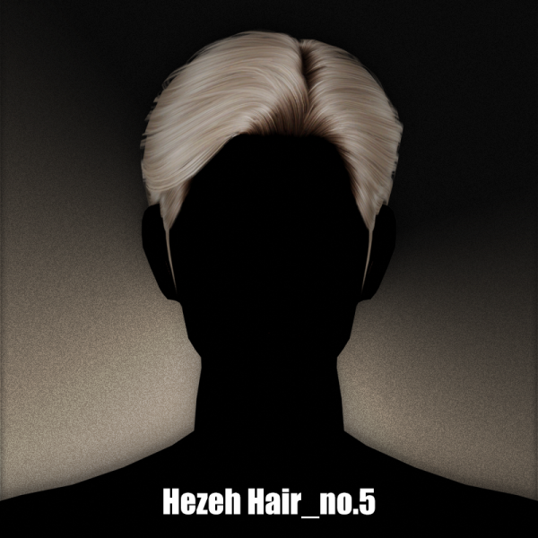 Alpha [Hezeh] Hair_No5 by hezeh - The Sims 4 Custom Content