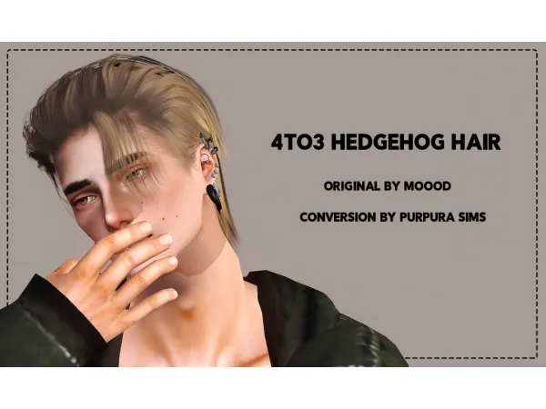 4TO3 HEDGEHOG HAIR by PURPURA SIMS - The Sims 3 Custom Content