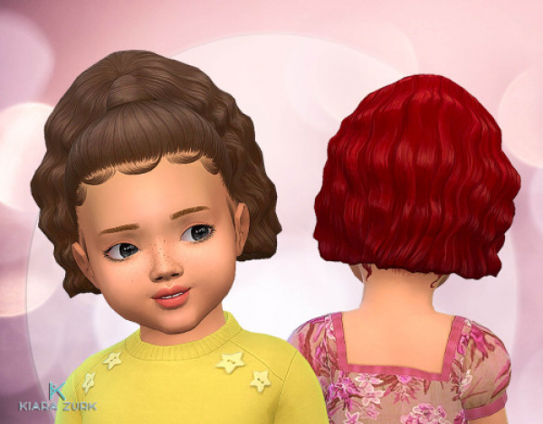 Maxis Match Serena Ponytail for Toddlers by simsfinds - The Sims 4 Custom Content