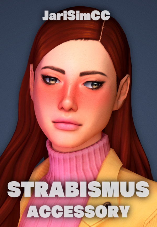 Maxis Match Strabismus_Pack_01 JariSimCC by simsfinds - The Sims 4 Custom Content