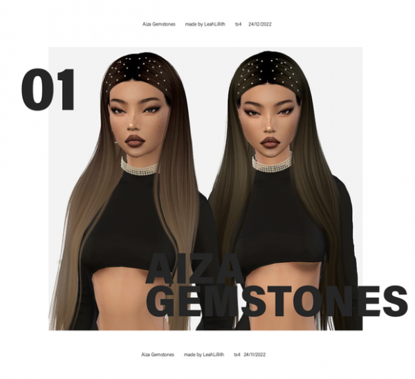 Alpha Aiza Gemstones by simsfinds - The Sims 4 Custom Content