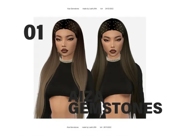 Alpha Aiza Gemstones by leahlillith - The Sims 4 Custom Content