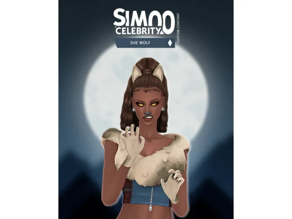Maxis Match She Wolf Mini Pack by simcelebrity00 - The Sims 4 Custom Content