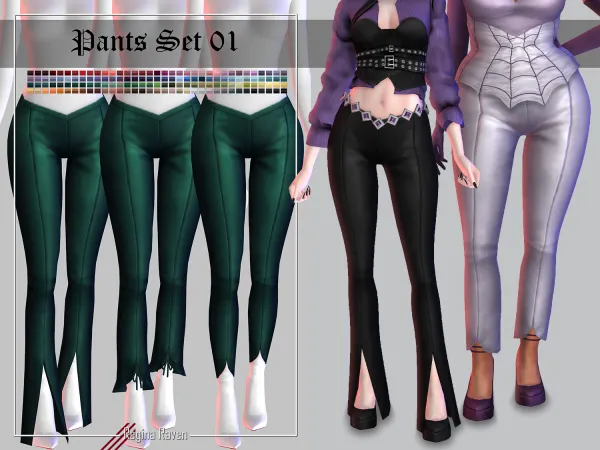 Maxis Match Pants Set 01 by Regina Raven - The Sims 4 Custom Content