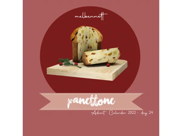 Alpha Advent Calendar 2022 24 Panettone - The Sims 4 Custom Content