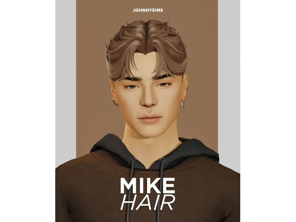 Maxis Match Mike Hair by JohnnySims - The Sims 4 Custom Content