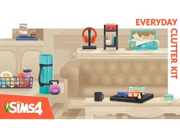 Maxis Match Everyday Clutter Kit to base game by xsavannahx987 - The Sims 4 Custom Content