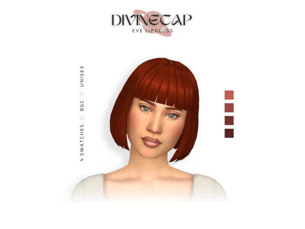 Maxis Match eve lipgloss by divinecap - The Sims 4 Custom Content