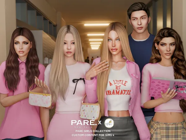 Alpha Pare Girls Collection - The Sims 4 Custom Content