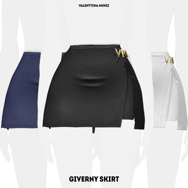 Alpha Giverny Skirt by valentinamuniz - The Sims 4 Custom Content