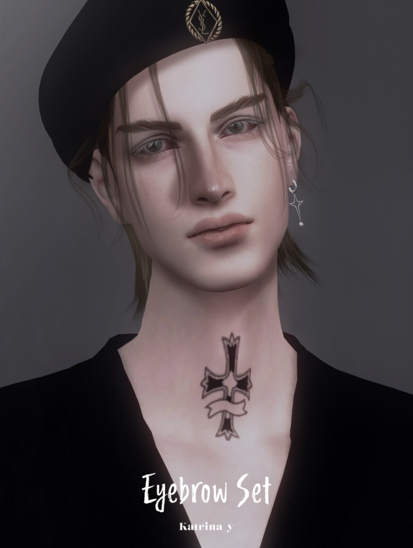 Alpha 3 eyebrows y by katrina-y - The Sims 4 Custom Content