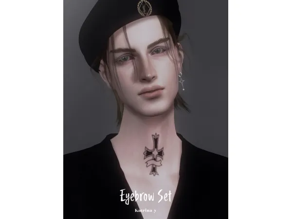 Alpha 3 eyebrows y by Katrina - The Sims 4 Custom Content