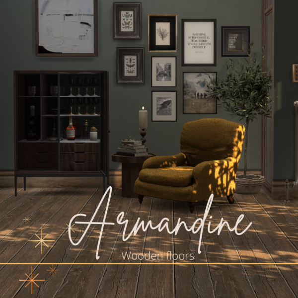Mix Armandine Wooden Floors by simsfinds - The Sims 4 Custom Content