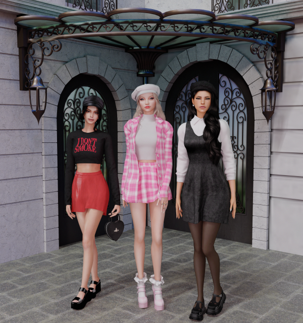 Alpha Sweet Colors Collection Free Gift by simsfinds - The Sims 4 Custom Content
