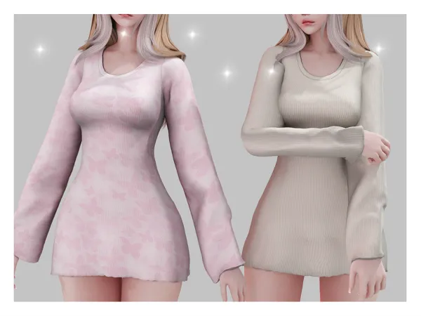 Alpha Angel dress Babyetears - The Sims 4 Custom Content