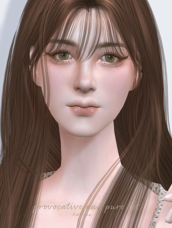 Alpha provocative and pure make up set y by katrina-y - The Sims 4 Custom Content