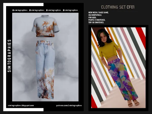 Alpha Clothing Set CF01 - The Sims 4 Custom Content