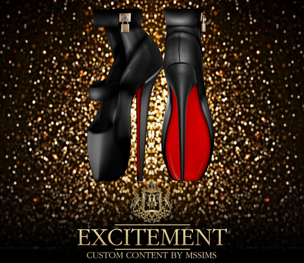 Alpha EXCITEMENT BALLET HEEL by simsfinds - The Sims 4 Custom Content