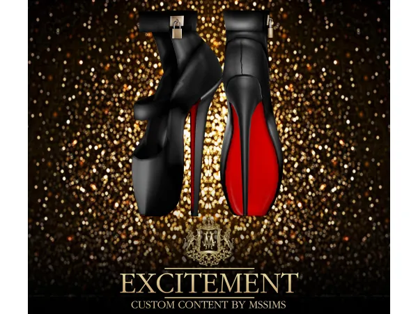 Alpha EXCITEMENT BALLET HEEL by MSSIMS - The Sims 4 Custom Content