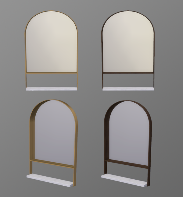 Alpha Mirrors [DOWNLOAD] by simsfinds - The Sims 4 Custom Content