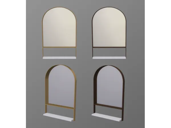 Alpha Mirrors [DOWNLOAD] by CMDesigns - The Sims 4 Custom Content