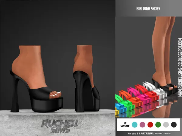 Alpha Bibi High Shoes - The Sims 4 Custom Content