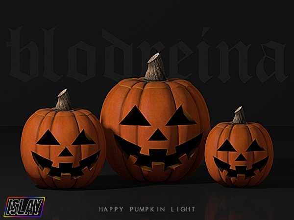 Alpha Happy Pumpkins Light by cuzislay - The Sims 4 Custom Content